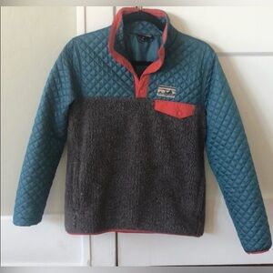 Rare Patagonia pullover Vintage snap collar. Great condition. Xsm women’s.